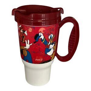 Disney Parks “Celebrate Today” Travel Mug – Coca-Cola – Mickey, Donald, Goofy